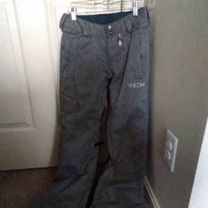Volcom Grey Ski/Snowboard Pants (Women's XS)